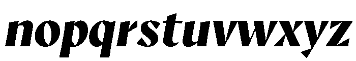 AvecSharp BlackItalic Instance Font LOWERCASE