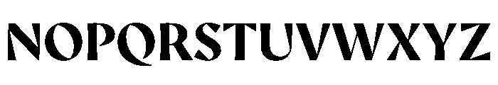 AvecSharp Bold Instance Font UPPERCASE