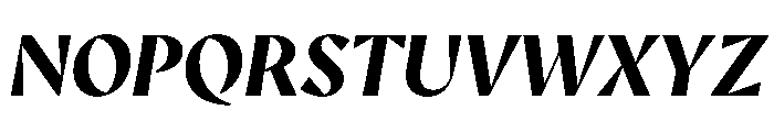 AvecSharp BoldItalic Instance Font UPPERCASE