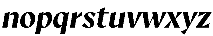 AvecSharp BoldItalic Instance Font LOWERCASE