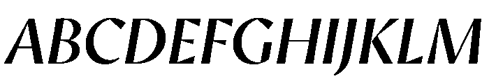 AvecSharp BookItalic Instance Font UPPERCASE