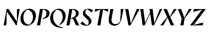 AvecSharp BookItalic Instance Font UPPERCASE
