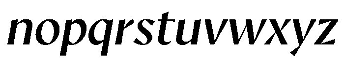 AvecSharp BookItalic Instance Font LOWERCASE