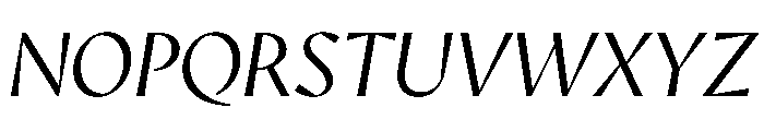 AvecSharp LightItalic Instance Font UPPERCASE