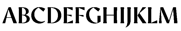 AvecSharp Medium Instance Font UPPERCASE