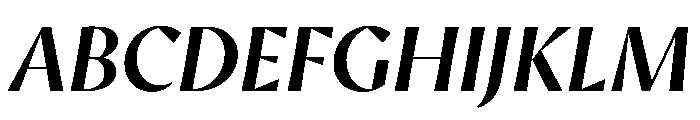 AvecSharp MediumItalic Instance Font UPPERCASE