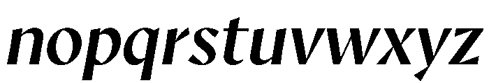 AvecSharp MediumItalic Instance Font LOWERCASE
