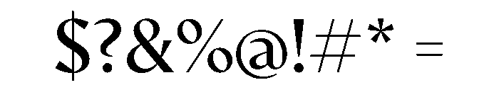 AvecSharp Regular Instance Font OTHER CHARS