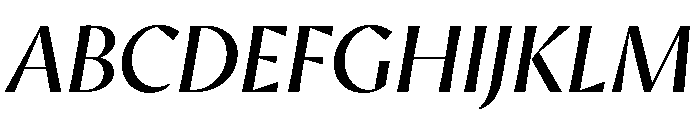 AvecSharp RegularItalic Instance Font UPPERCASE