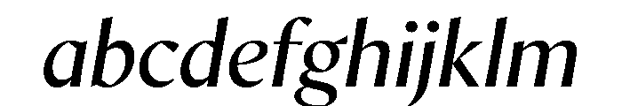 AvecSharp RegularItalic Instance FONT
