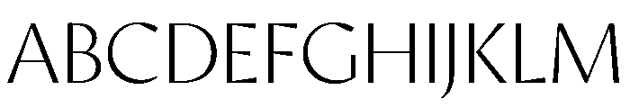 AvecSharp Thin Instance Font UPPERCASE