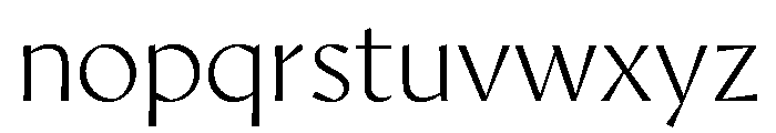 AvecSharp Thin Instance Font LOWERCASE