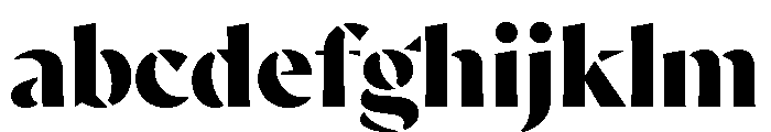 AvecStencil Black Instance FONT