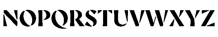 AvecStencil Bold Instance Font UPPERCASE