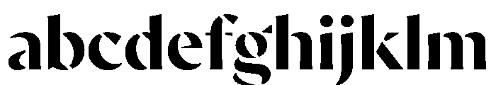 AvecStencil Bold Instance FONT