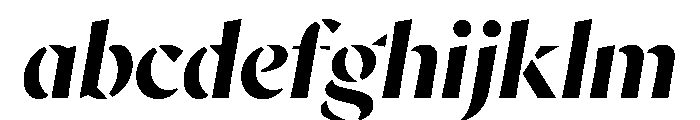 AvecStencil BoldItalic Instance FONT