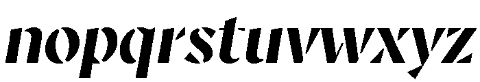 AvecStencil BoldItalic Instance Font LOWERCASE