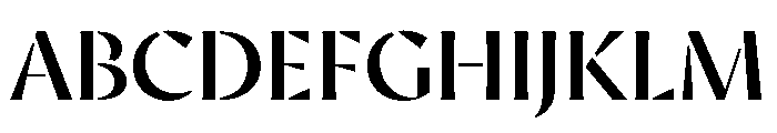 AvecStencil Book Instance Font UPPERCASE