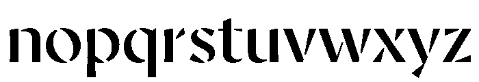 AvecStencil Book Instance Font LOWERCASE
