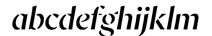 AvecStencil BookItalic Instance FONT