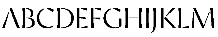 AvecStencil Light Instance Font UPPERCASE
