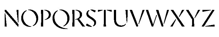 AvecStencil Light Instance Font UPPERCASE