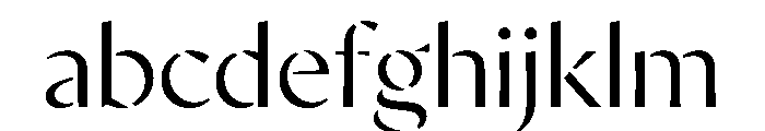 AvecStencil Light Instance FONT
