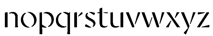 AvecStencil Light Instance Font LOWERCASE