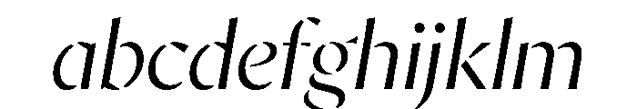 AvecStencil LightItalic Instance FONT