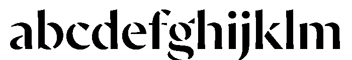 AvecStencil Medium Instance FONT