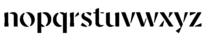 AvecStencil Medium Instance Font LOWERCASE