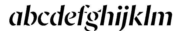 AvecStencil MediumItalic Instance FONT