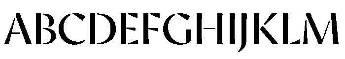 AvecStencil Regular Instance Font UPPERCASE