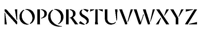 AvecStencil Regular Instance Font UPPERCASE