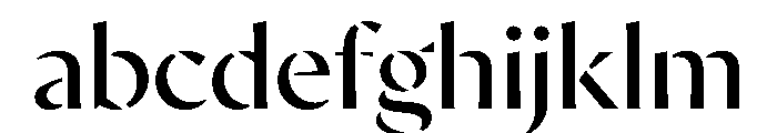 AvecStencil Regular Instance FONT