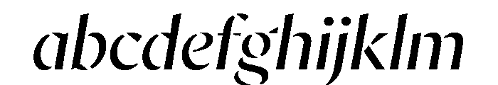 AvecStencil RegularItalic Instance FONT