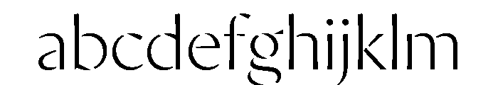 AvecStencil Thin Instance FONT