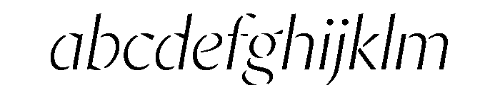 AvecStencil ThinItalic Instance FONT