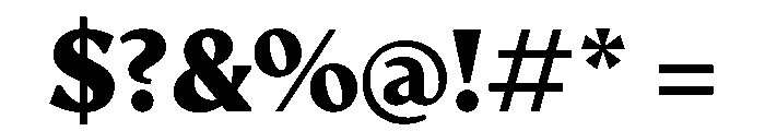AvecText Black Instance Font OTHER CHARS