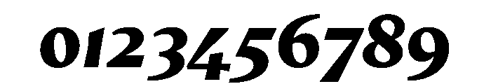 AvecText BlackItalic Instance Font OTHER CHARS