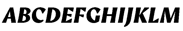 AvecText BlackItalic Instance Font UPPERCASE
