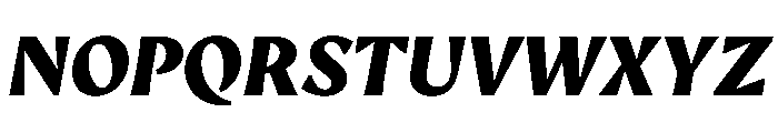 AvecText BlackItalic Instance Font UPPERCASE