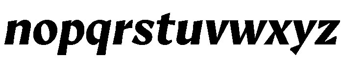 AvecText BlackItalic Instance Font LOWERCASE