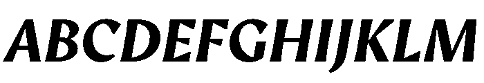 AvecText BoldItalic Instance Font UPPERCASE