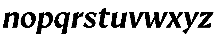 AvecText BoldItalic Instance Font LOWERCASE