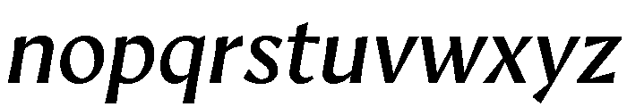 AvecText BookItalic Instance Font LOWERCASE