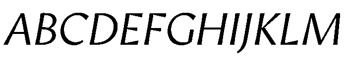 AvecText LightItalic Instance Font UPPERCASE