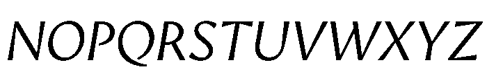 AvecText LightItalic Instance Font UPPERCASE