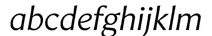 AvecText LightItalic Instance FONT