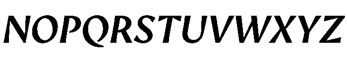 AvecText MediumItalic Instance Font UPPERCASE